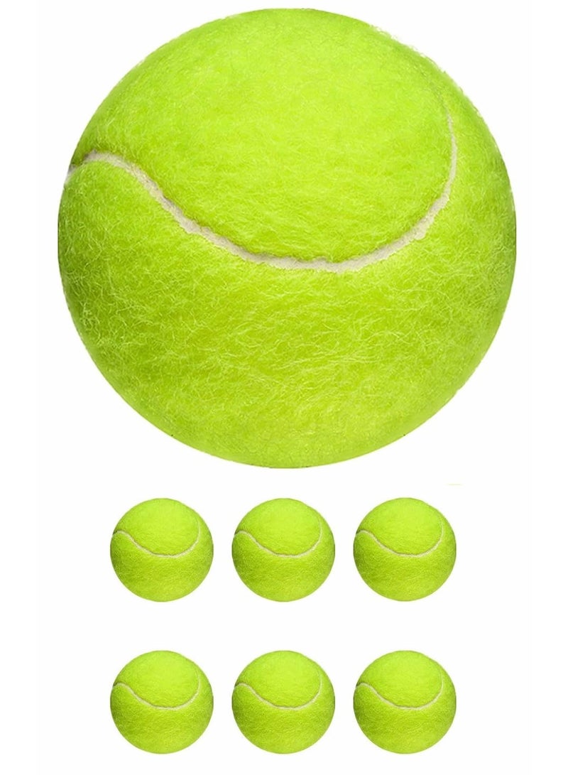 Generic Tennis Balls, 6 Pack Training Tennis Balls,High Elasticity Practice Tennis for Beginner, Exercise Playing Balls for Pet Dog - Image 1