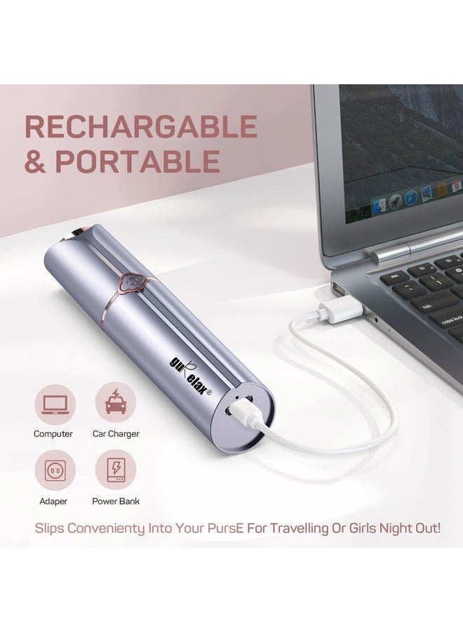 gurelax Facial Hair Removal for Women, GURELAX Hair Remover for Face, Painless Hair Removal Device, Face Shavers for Chin Upper Lip -Included 4 x Replacement Heads - Image 5