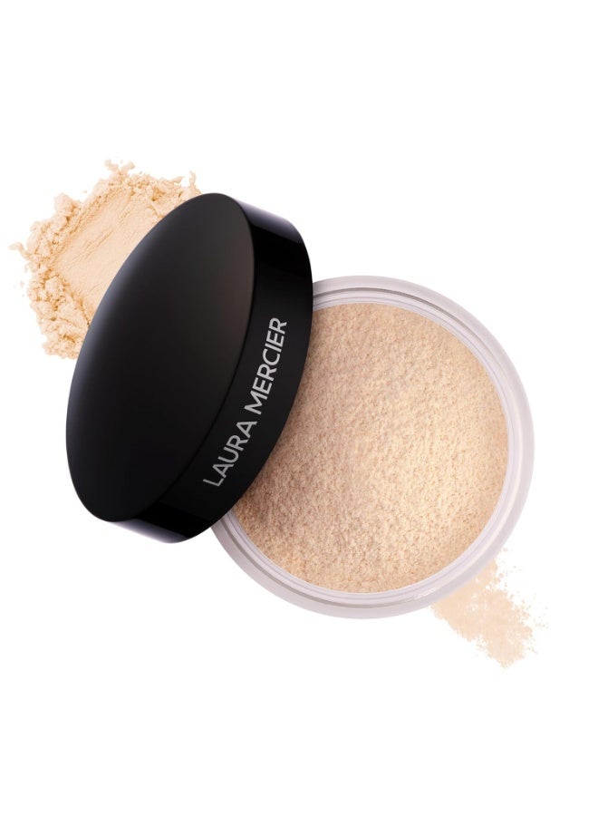 لورا مارسيه بودرة تثبيت سائبة شبه شفافة، تحكم في اللمعان لمدة 24 ساعة، لمسة نهائية ناعمة غير لامعة، غنية بفيتامينات C + E، تدوم طويلا، للبشرة العادية الى الدهنية، 4 درجات لجميع درجات البشرة تقريبًا - Image 1