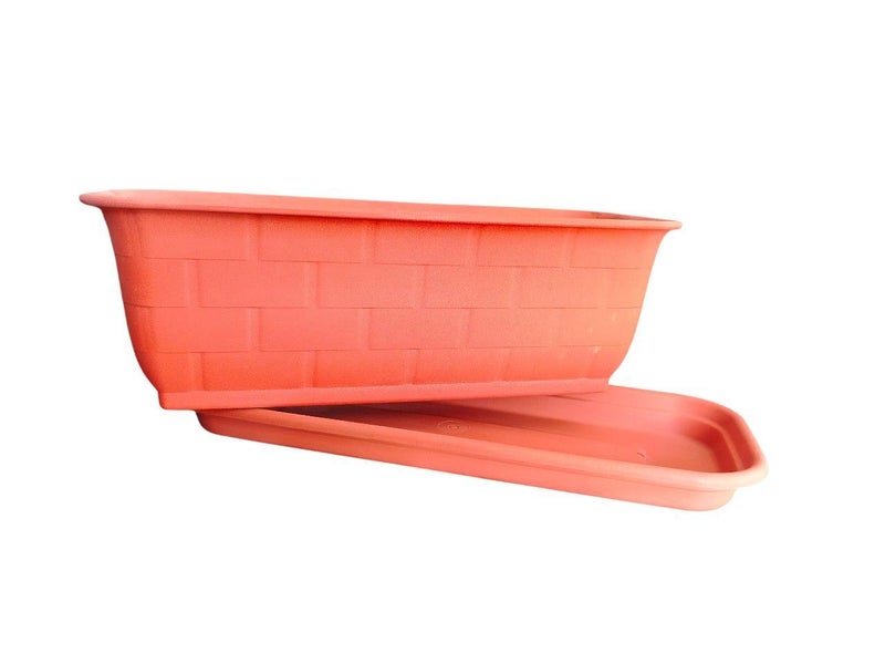 خورشيد للبلاستيك حوض 18*50 سم من خورشيد بلاست للبلاستيك - بني - Image 2