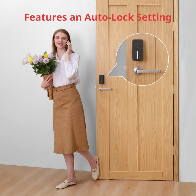SwitchBot Smart Lock, Bluetooth Electronic Deadbolt Keyless Entry Door Lock for Front Door, Compatible with WiFi Bridge (Sold Separately), Fits Your Existing for Airbnbs Vacation Rentals - Image 4