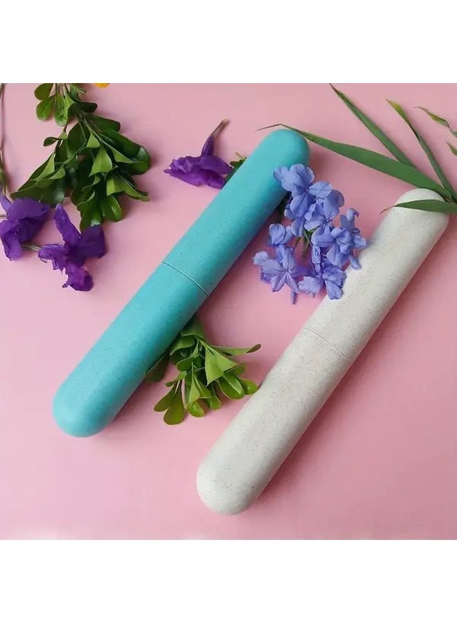 Nordic Travel Toothbrush Holder Set 4 Pcs Random Color Compact Portable Case - Image 3