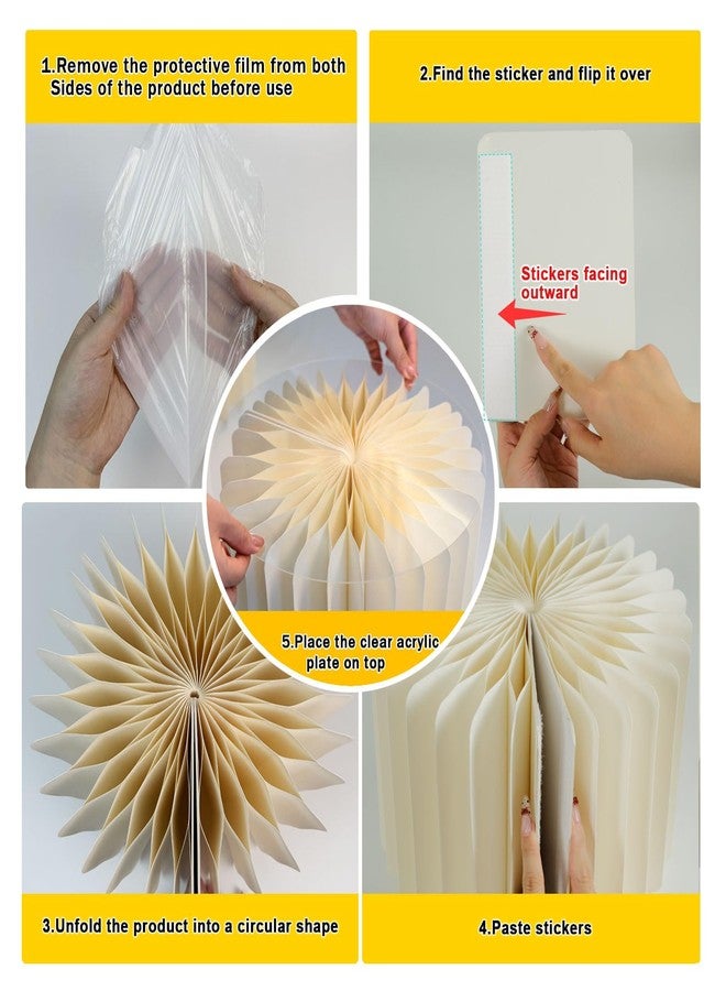 luweetop 4 Pcs Buffet Risers, Foldable Food Risers for Buffet Table, Dessert Table Display Set, White Cardboard Cylinder Cake Cupcake Stands for Party (4 Pcs) - Image 5