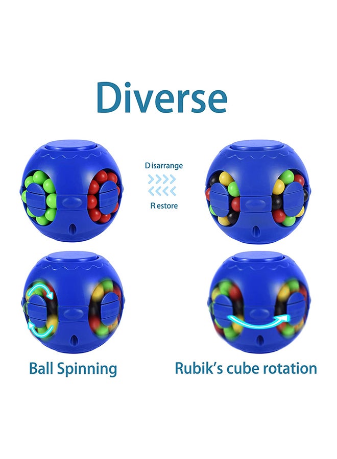 لعبة أحجية قطع تركيب خرزية سحرية دوارة لتخفيف التوتر بتصميم مكعب - Image 2
