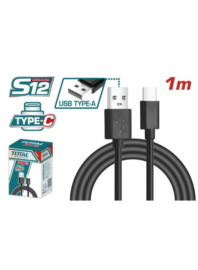 TOTAL 1m USB A to Type-C Charger Cable - Image 1