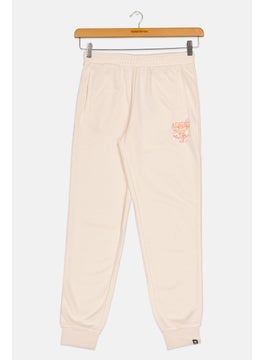 adidas Originals Kids Girl Sportswear Fit Outdoor Sweatpants, Beige  - Image 1