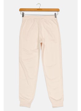 adidas Originals Kids Girl Sportswear Fit Outdoor Sweatpants, Beige  - Image 2