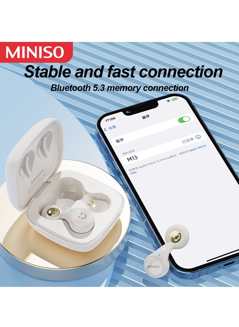 Miniso Miniso M13 Wireless Bluetooth Headphones-Black  - Image 3