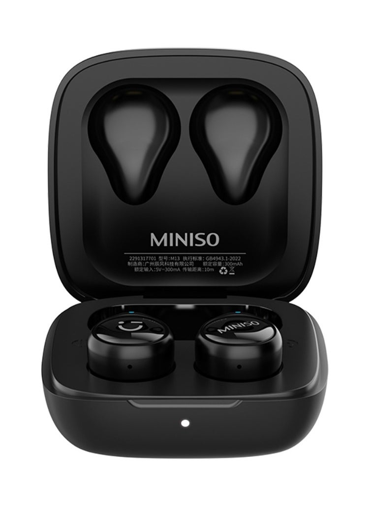 Miniso Miniso M13 Wireless Bluetooth Headphones-Black  - Image 1