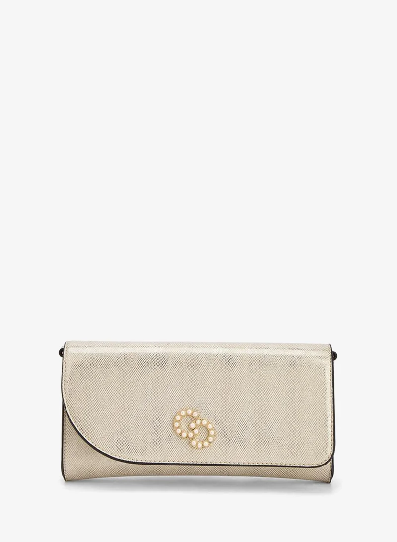 سيليست Textured Crossbody Bag With Detachable Chain Strap