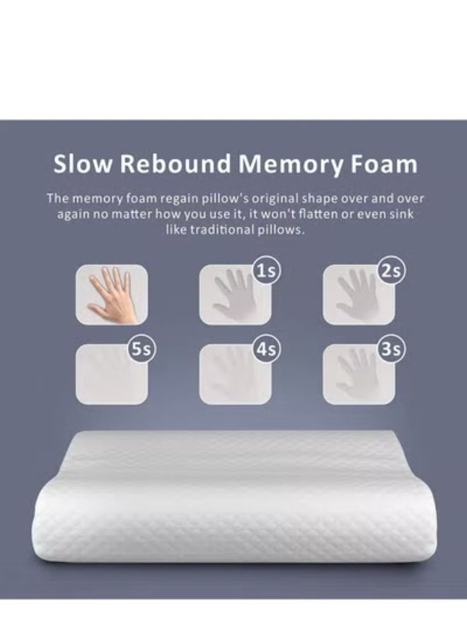 ACLIX Orthopedic Latex High and Low Ergonomic Massage Design Natural Soft Neck Support Memory Pillow - Image 2