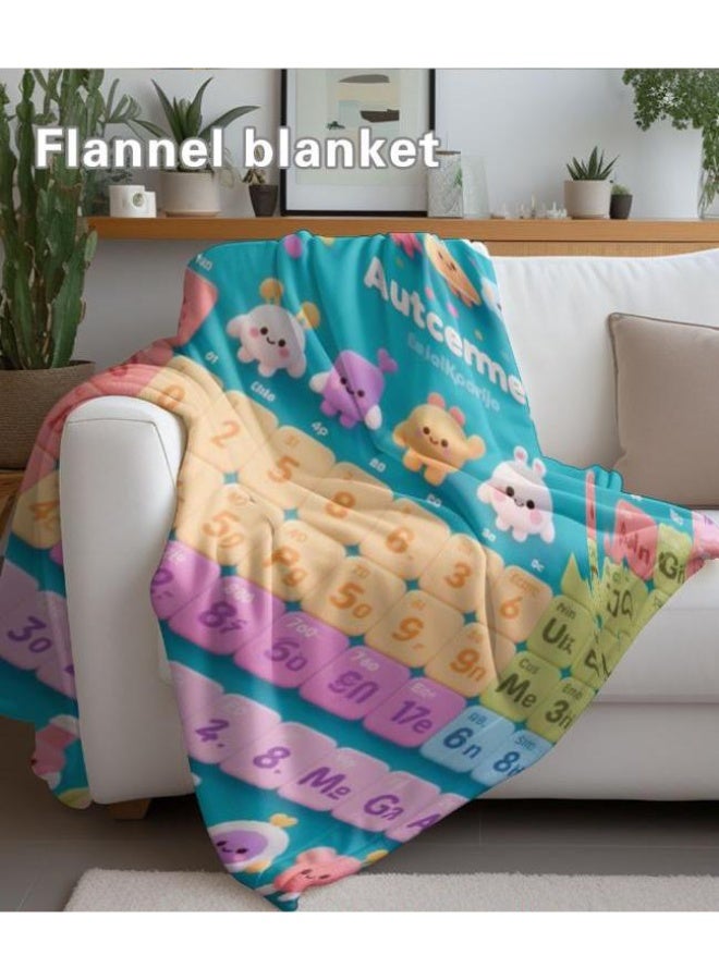 عام بطانية رقيقة من الفانيلا الكرتونية للأطفال والرضع (دافئة ومريحة، ومناسبة للنوم والألعاب) 70 سم * 100 سم - Image 5