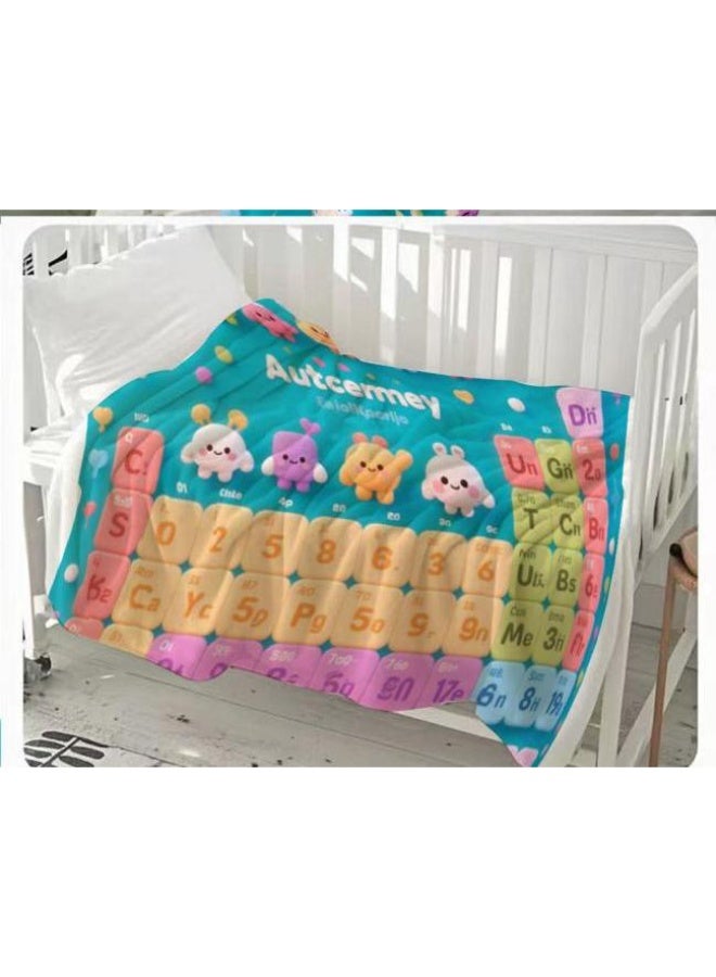 عام بطانية رقيقة من الفانيلا الكرتونية للأطفال والرضع (دافئة ومريحة، ومناسبة للنوم والألعاب) 70 سم * 100 سم - Image 2