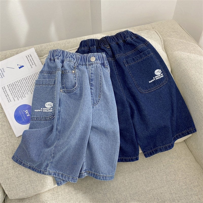 Children'S Wear Children'S Denim Pants Boys' Shorts Summer Thin Zhongda Children'S Pants Summer Fashion Brand - Image 3