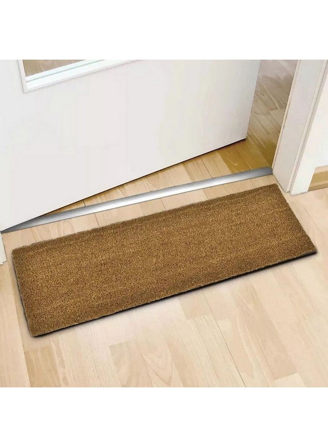 LUANCE Long Narrow Rectangular Coir Coco Fiber Door Mat Brown 25 x 75 cm 1400004 - Image 3