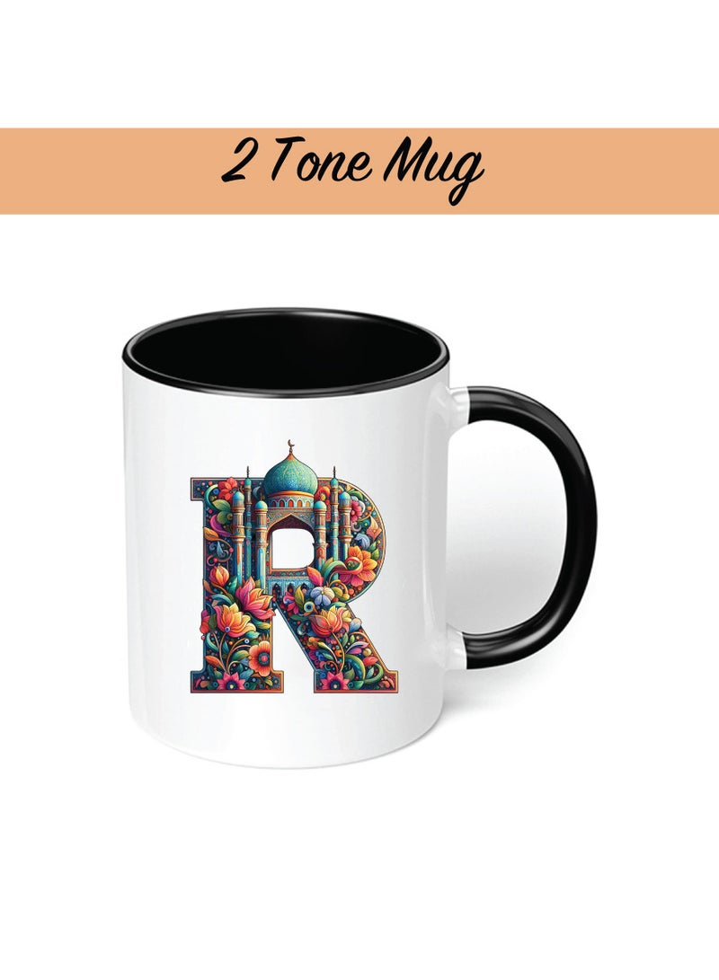 PRINTSHOP4ME Pack of 3 Initial Monogram Gift Set - Black Coffee Mug, Cosmetic Bag and Cotton Tote bag Set - Gift Set for Her - Perfect for Ramadan, School, Travel and Birthday Gift  - Image 5