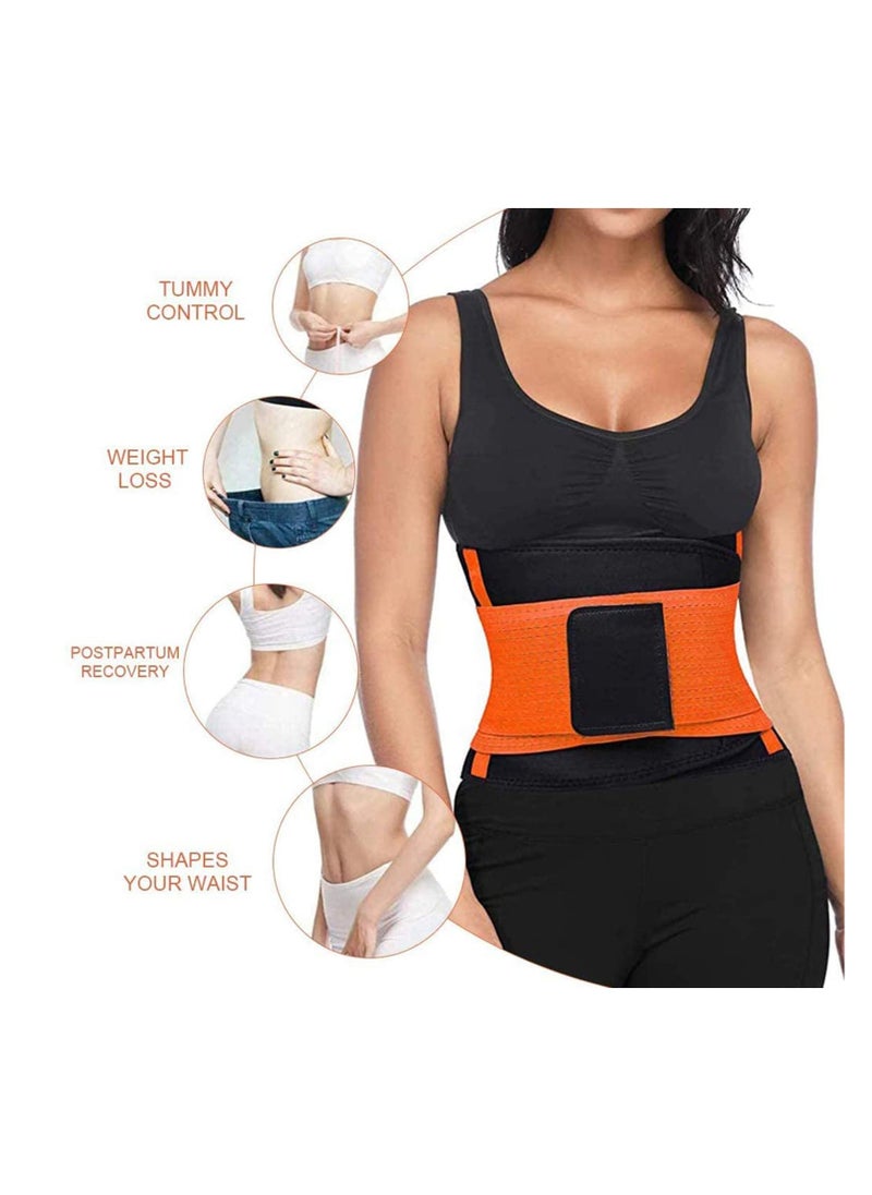 SYOSI - Waist Trimmer Belt, Slimmer Kit, Weight Loss Wrap, Stomach Fat Burner, Low Back and Lumbar Support with Sauna Suit Effect, Best Abdominal Trainer, Slimmer Kit, limmer Belt, Unisex - Image 1