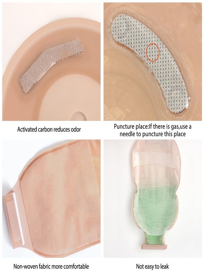 Heagimed 20 Pack Colostomy Bags, One Piece Ostomy Bag Ostomy Supplies, 15 mm-60 mm Cut to Fit Drainable Pouches with Closure for Ileostomy Stoma Care - Image 3