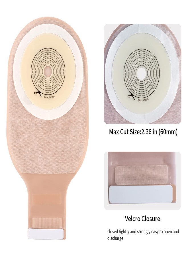 Heagimed 20 Pack Colostomy Bags, One Piece Ostomy Bag Ostomy Supplies, 15 mm-60 mm Cut to Fit Drainable Pouches with Closure for Ileostomy Stoma Care - Image 2