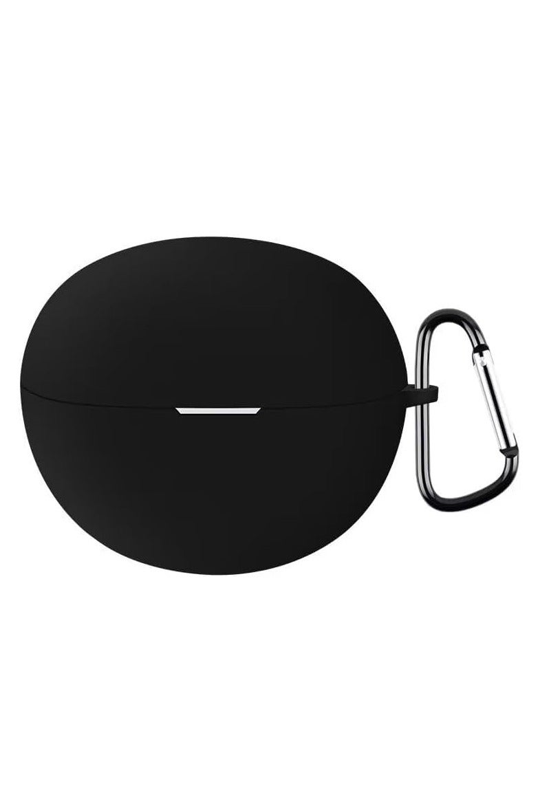 حافظة متوافقة مع سماعات ريلمي بادز T101، غطاء ناعم ورفيع للغاية ومضاد للسقوط والصدمات من السيليكون لسماعات ريلمي بودز T101 (اسود)