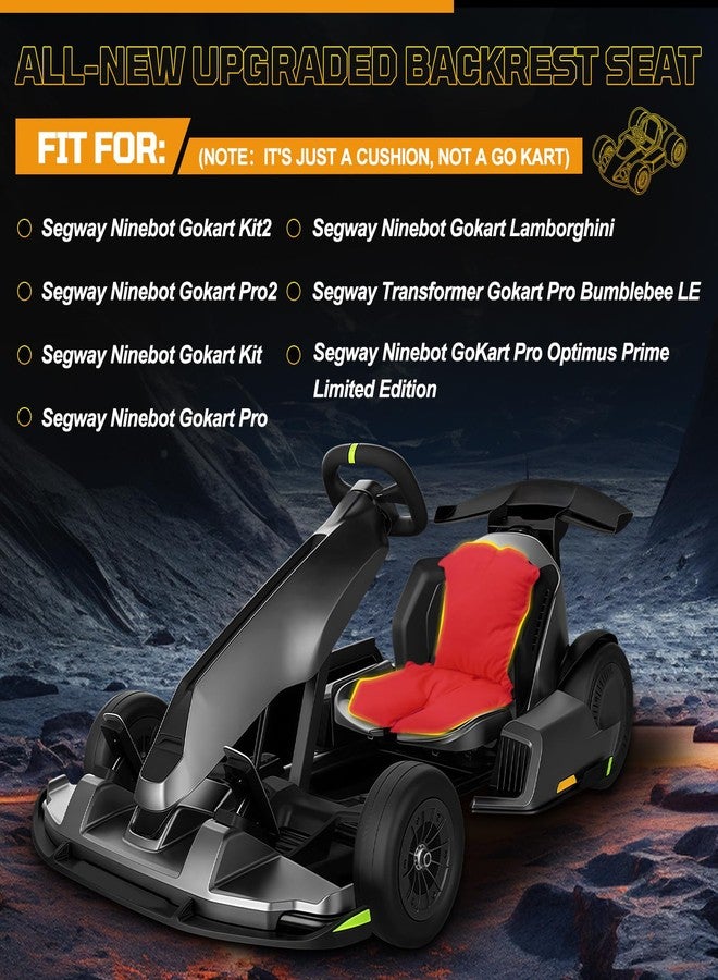 Kistrba Go Kart Seat Cushion Cover Replacement for Segway Ninebot Gokart - Image 2