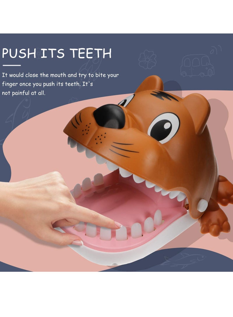 SYOSI Tigers Teeth Toys Game for Kids Dentist Game Toy Child Interactive Toy Fun  Exciting Finger Biting Game for Kids And Adults Fun and Educational Toy for Family Gatherings and Parties Tiger Dog - Image 2