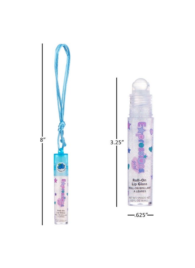 Expressions 12Pc Lip Gloss Necklace Fruit Flavored Lip Gloss Set Lip Gloss Value Pack Teen Girls Party Favors Non Toxic Lip Gloss Necklaces For Girls  - Image 3