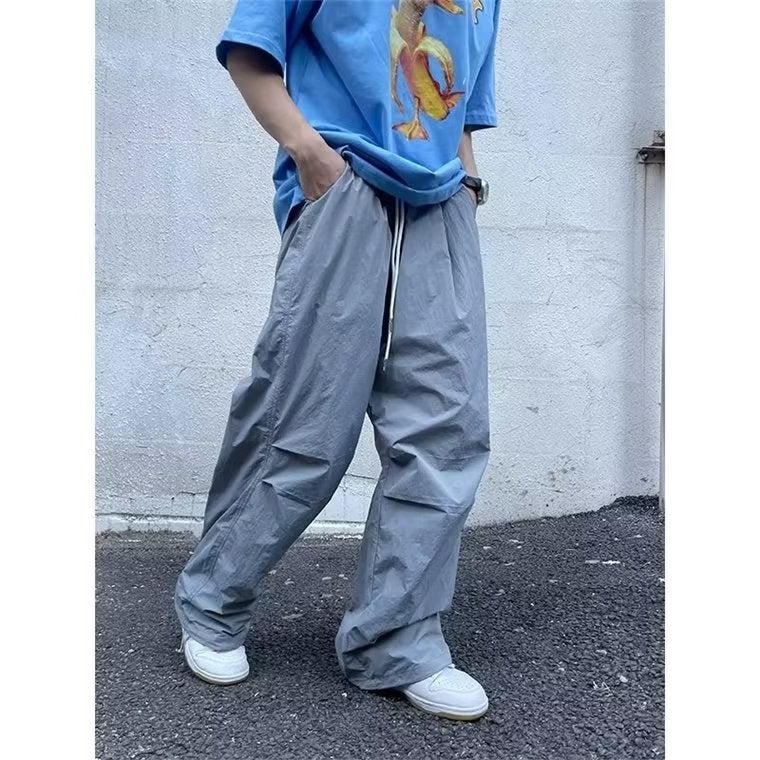 Generic Colorful Dopamine Casual Waterproof Quick-dry Nylon Pants Pink - Image 4