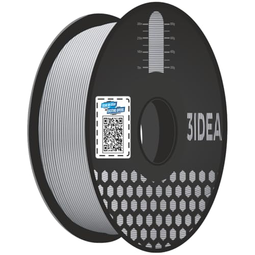 3Idea Premium PLA+ (Silver) 3D Printer Filament 1.75mm Dimensional Accuracy +/- 0.03mm Net Weight- 1 KG - Image 1