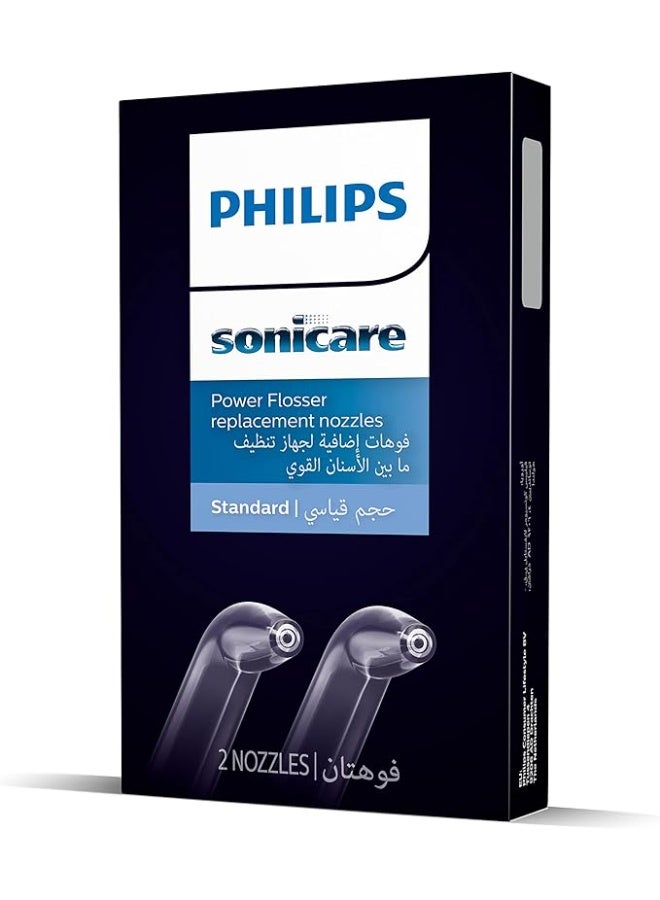 SONICARE Philips Power Flosser Replacement Nozzles F1 Standard 2 Nozzles HX3042/00 - Image 1