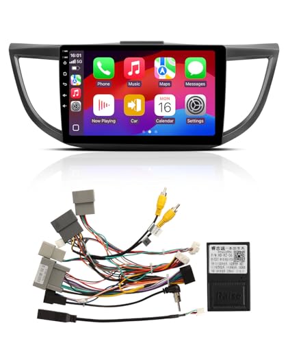 ViaBecs 10.2" Wireless Apple Car Play Radio for Honda CRV 2.4L 2015–2016, Touch Screen Car Stereo Android Auto, 6G +128G, GPS Navigation, WiFi, Bluetooth, DSP 48-EQ, SWC (CAN021-R Harness) - Image 1