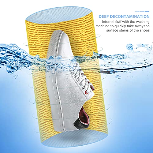 Teletrogy Shoes Laundry Bag Keep Shoes Clean, Shoe Wash Bag for Washing Machine, Durable Zipper Laundry Washing Bag, Sneaker Tennis Cleaner Kit Adjustable Shoe Trees - Home Dorm Travel Essentials - Image 5