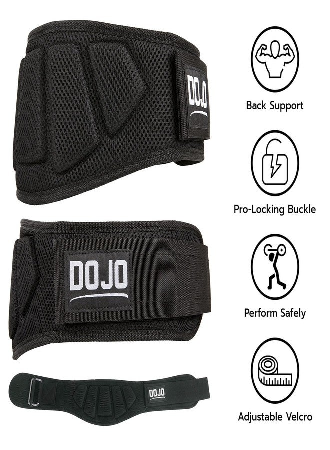 Dojo Pro-Locking Weightlifting Belt – Adjustable Neoprene Belt for Gym, Bodybuilding, Cross Training, Powerlifting – Premium Men & Women Back & Lumbar Support for Strength Training, Deadlift, Squat - Image 2