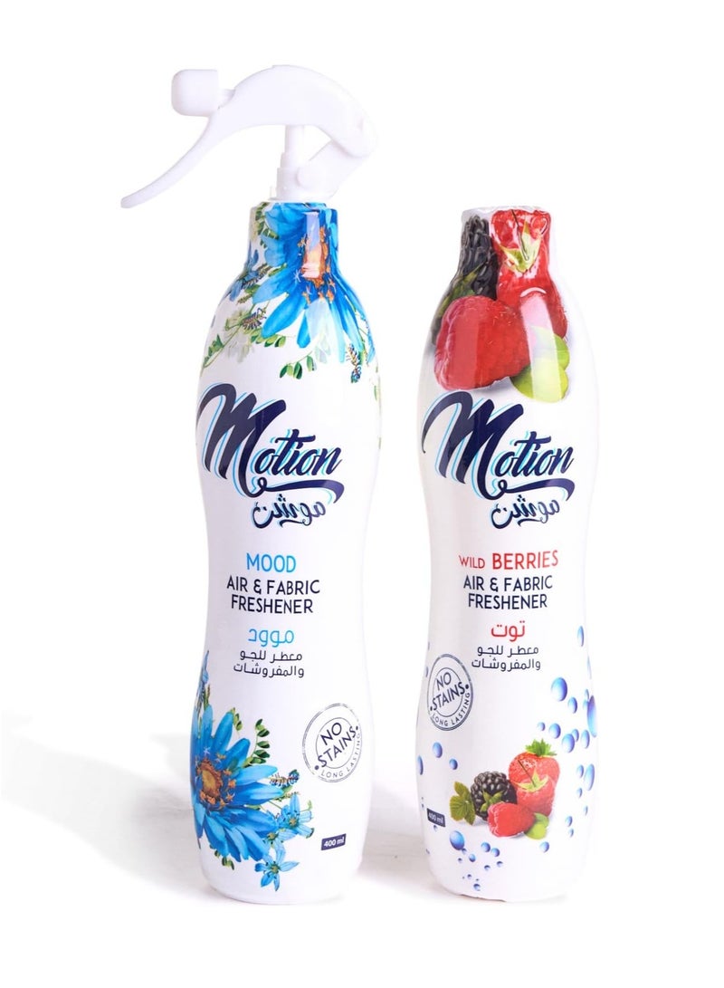 MOTION Mod & Wild Berries Spary Air Freshener Set- 400 milliliter