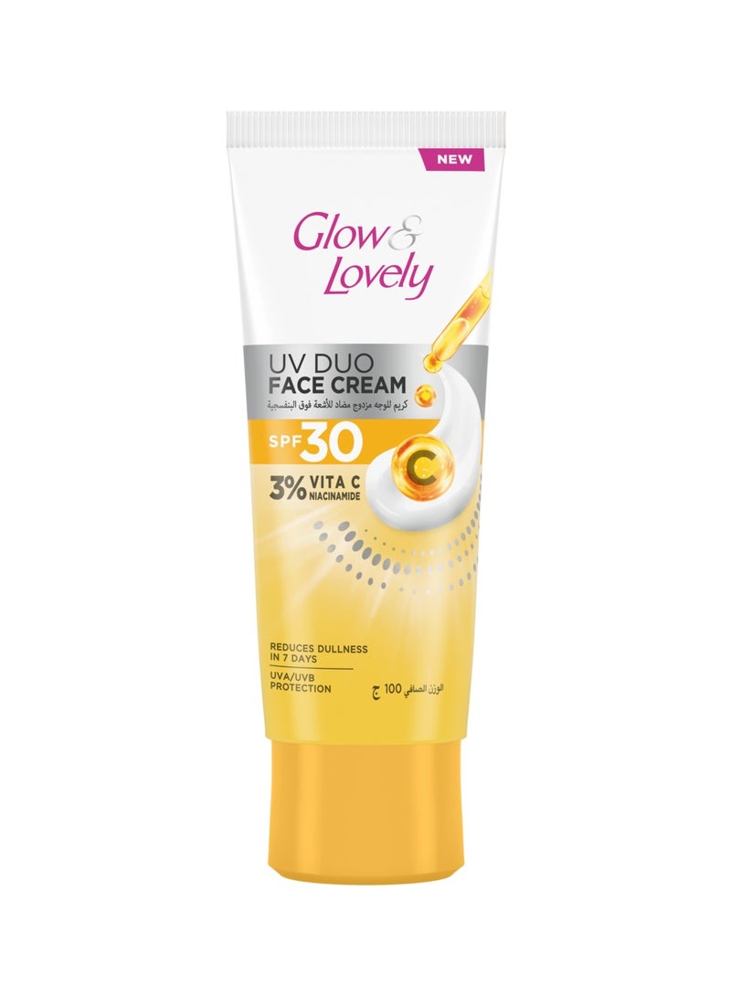 جلو آند لوفلي كريم الوجه الثنائي للأشعة فوق البنفسجية بعامل حماية من الشمس SPF 30 - Image 1