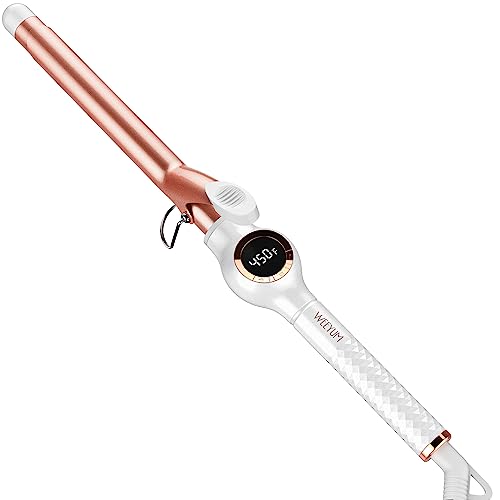 WEEYUM 3/4 Inch Curling Iron, Long Barrel Curling Wand for Hair, Ceramic Tourmaline Hair Curling Iron, Double Voltage(100-240V) - Image 1