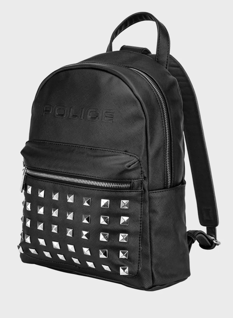 POLICE Zip Closure Backpack