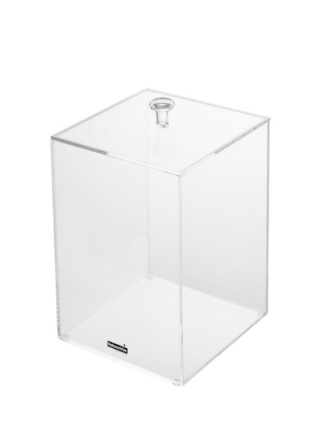 Restaurantware Clear Tek 5.9 x 5.9 x 5.9 Inch Candy Box 1 Square Display Case - With Detachable Lid Store Candy Jewellery Or Bubblegum Clear Acrylic Storage Container For Home Or Office - Image 1