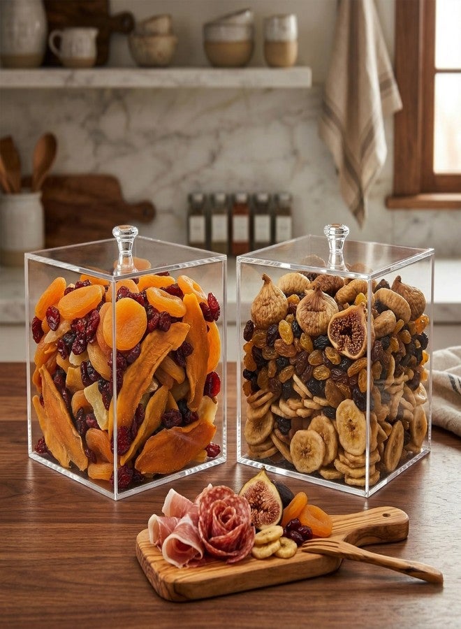Restaurantware Clear Tek 5.9 x 5.9 x 5.9 Inch Candy Box 1 Square Display Case - With Detachable Lid Store Candy Jewellery Or Bubblegum Clear Acrylic Storage Container For Home Or Office - Image 3