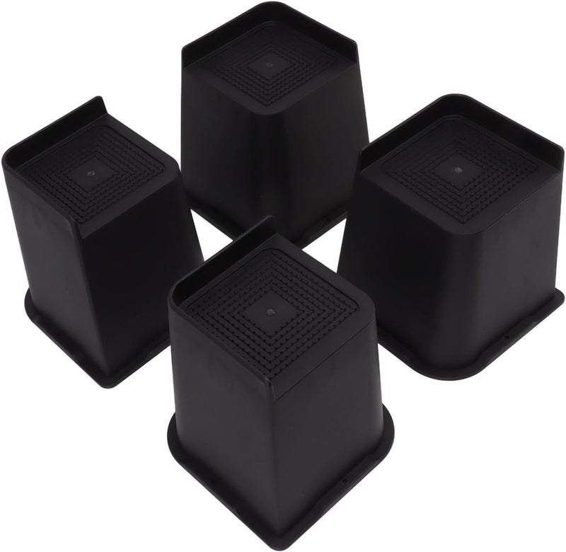 Furniture Riser 6 Inch Heavy Duty ABS Bed Lift Block 4Pcs Set, Slip Proof, Durable Support for Chair Sofa - Space Saving, Easy Cleaning, Ideal for Home and Office - Image 3