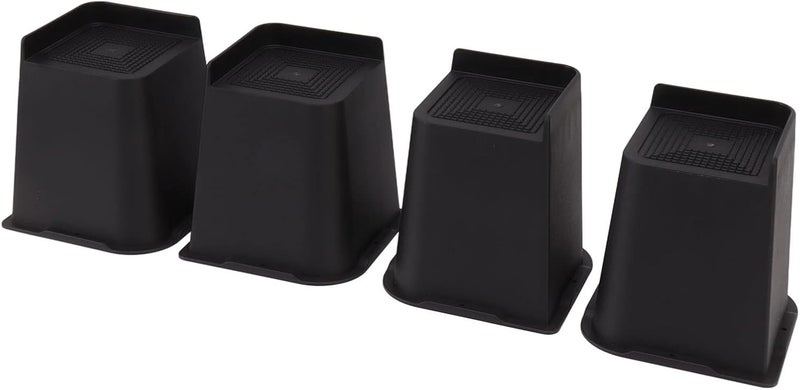 Furniture Riser 6 Inch Heavy Duty ABS Bed Lift Block 4Pcs Set, Slip Proof, Durable Support for Chair Sofa - Space Saving, Easy Cleaning, Ideal for Home and Office - Image 2