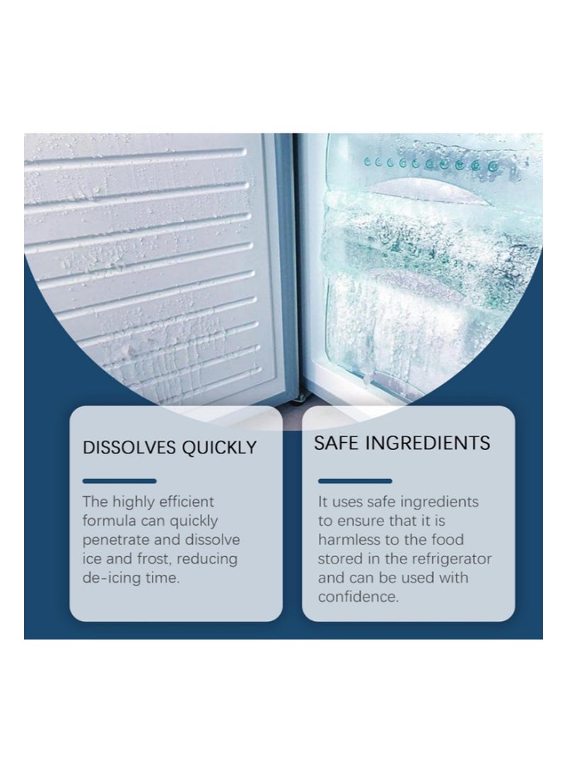 OGAS Refrigerator Defrosting Deicing Agent，Freezer De-Icing Spray，Fridge De-Icer，Anti-Icing And De-Icing Cleaner，Fridge Compartment De-Icer（100ml） - Image 2