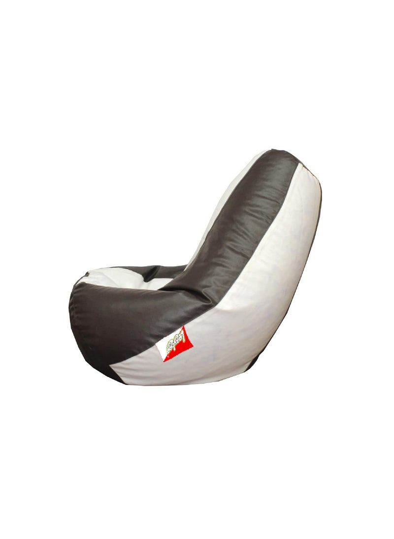 LAZYBAG LAZYBAG Bean Bag Chair Furniture for Kids XXXXXL Bean Bag Cover Playing Video Games or Relaxing for classrooms daycares Libraries or Work from Home Black and White 5XL Size  - Image 4