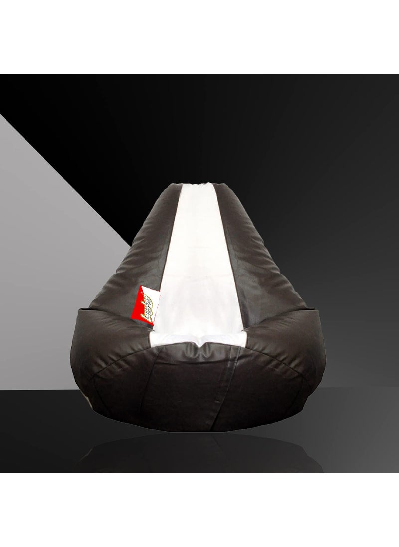 LAZYBAG LAZYBAG Bean Bag Chair Furniture for Kids XXXXXL Bean Bag Cover Playing Video Games or Relaxing for classrooms daycares Libraries or Work from Home Black and White 5XL Size  - Image 2