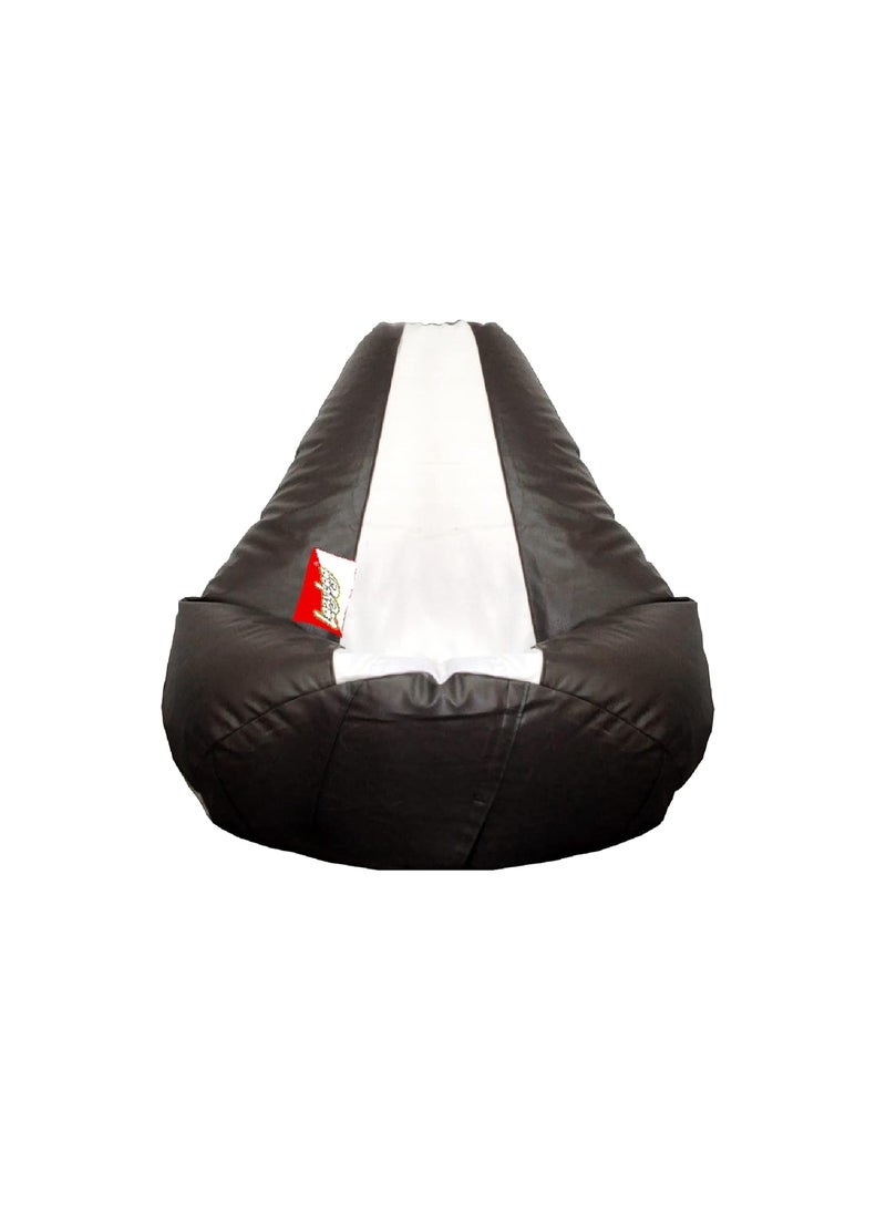 LAZYBAG LAZYBAG Bean Bag Chair Furniture for Kids XXXXXL Bean Bag Cover Playing Video Games or Relaxing for classrooms daycares Libraries or Work from Home Black and White 5XL Size  - Image 1