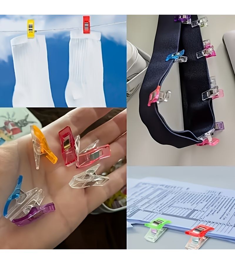 8 Pcs Random Color Sewing Clips For Edge Wrapping Compact Practical Plastic - Image 5