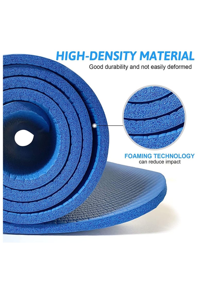 Spall Yoga Mat Non Slip,Yoga Mat with Strap Included 10mm Thick Exercise Mat Yoga and Many Other Home Workouts  - Image 4