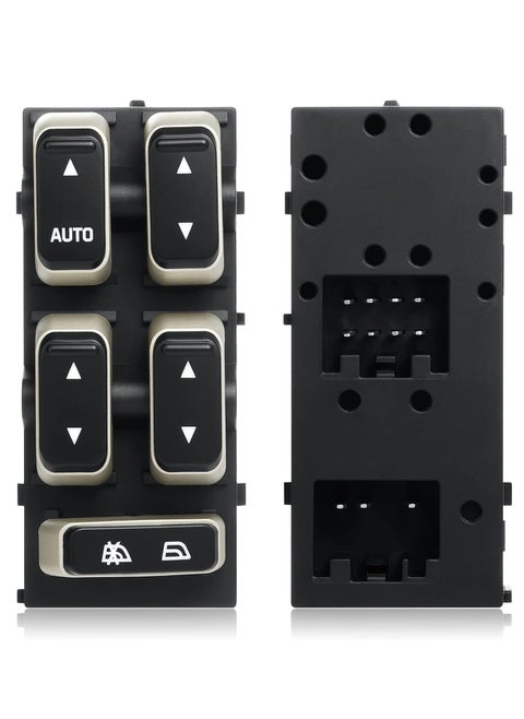 Driver Side Master Power Window Switch Compatible with 2003 2004 2005 2006 2007 2008 Lincoln Town Car Replace OE 5W1Z-14529-BA