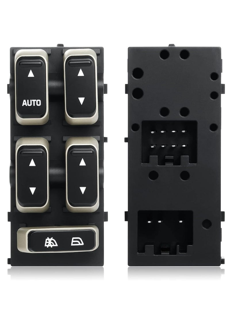 TLAXCA Driver Side Master Power Window Switch Compatible with 2003 2004 2005 2006 2007 2008 Lincoln Town Car Replace OE 5W1Z-14529-BA  - Image 1