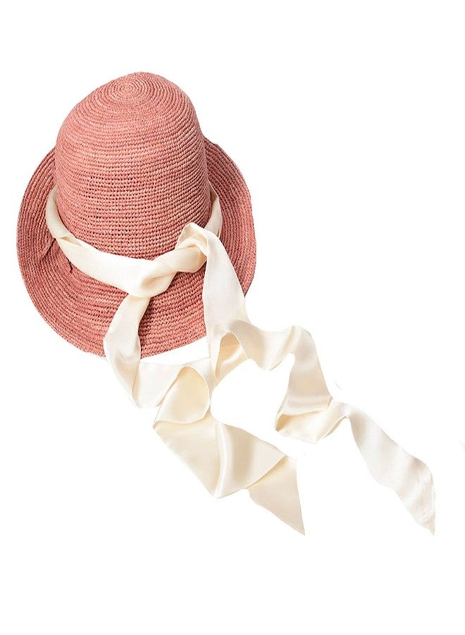 Monique Women's Long Narrow Silky Ribbon Neck Tie Choker Belt Scarf, Beige, One Size - Image 4